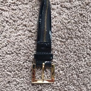 Barney’s New York patent leather belt